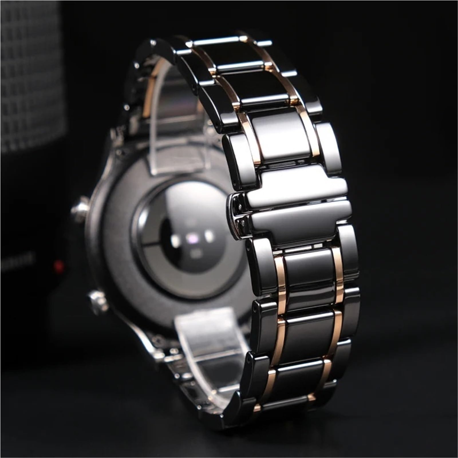 Keramik-Uhrenarmband, 18 mm, 20 mm, 22 mm, Schnellverschluss, Metall-Uhrenarmbänder, universell verstellbar