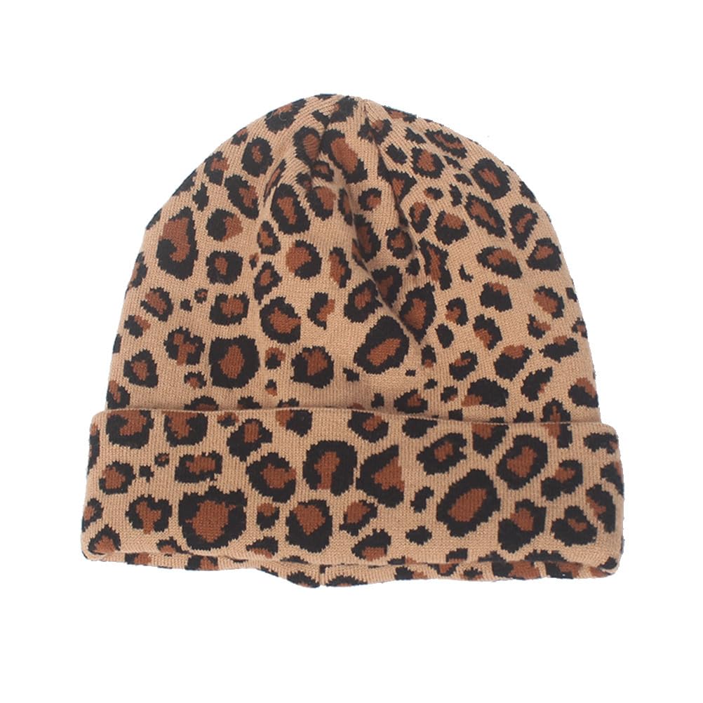 MOONBOW Schwarze Mütze Damen Leopardenmuster - War Produktbild-Vorschau 4