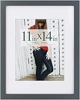 Vista 51 de RPJC - Marco de fotos de 4 x 4 pulgadas hecho de madera maciza con vidrio de alta definición para montaje en pared, acabado en madera flotante