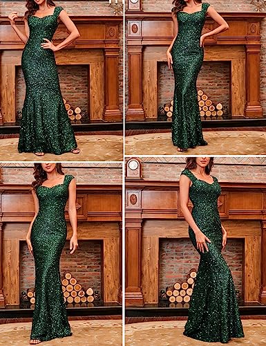 Image of Madam Uniq Formal Dress Sequin Fishtail Sleeveless 1920s Gatsby Cocktail Prom Elegant Maxi Evening Gowns for Women