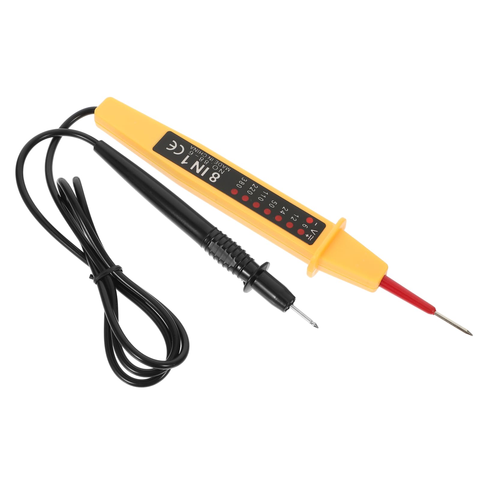 SOLUSTRE 4pièces Testeur De Tension Électrique Détecteur De Circuits Automobiles Outil Pratique Et Léger Pour Vérification De Voltage Et Continuité Conception Ergonomique Pour