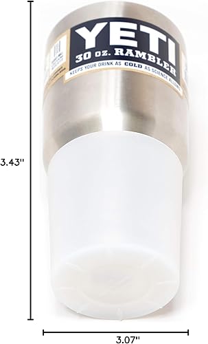 Miniatura 5 de Protector de silicona para funda de bota para vasos Yeti Rambler de 20 onzas, 26 onzas, 30 onzas y vaso Hydro Flask de 32 onzas (escarcha)