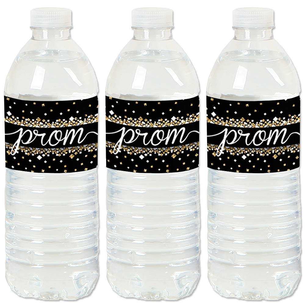 Prom - Prom Night Party Water Bottle Sticker Labels - Set of 20