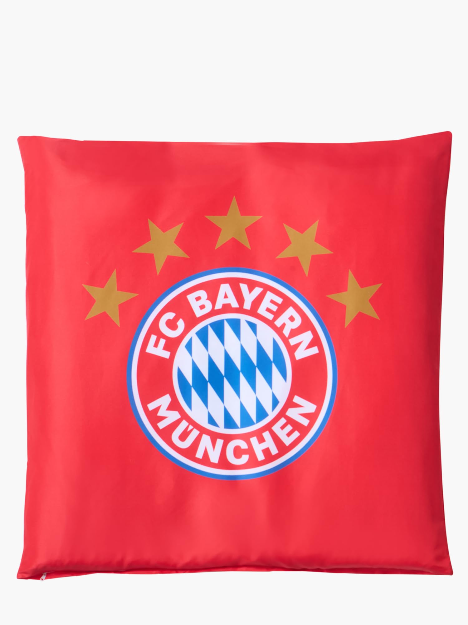 FC Bayern München Bettwäsche Mikrofaser 135 x 200 cm (Rot) I Bettbezug und Kissenbezug 80 x 80 cm mit Reißverschluss I Schnelltrocknend I Offiziell lizenziert