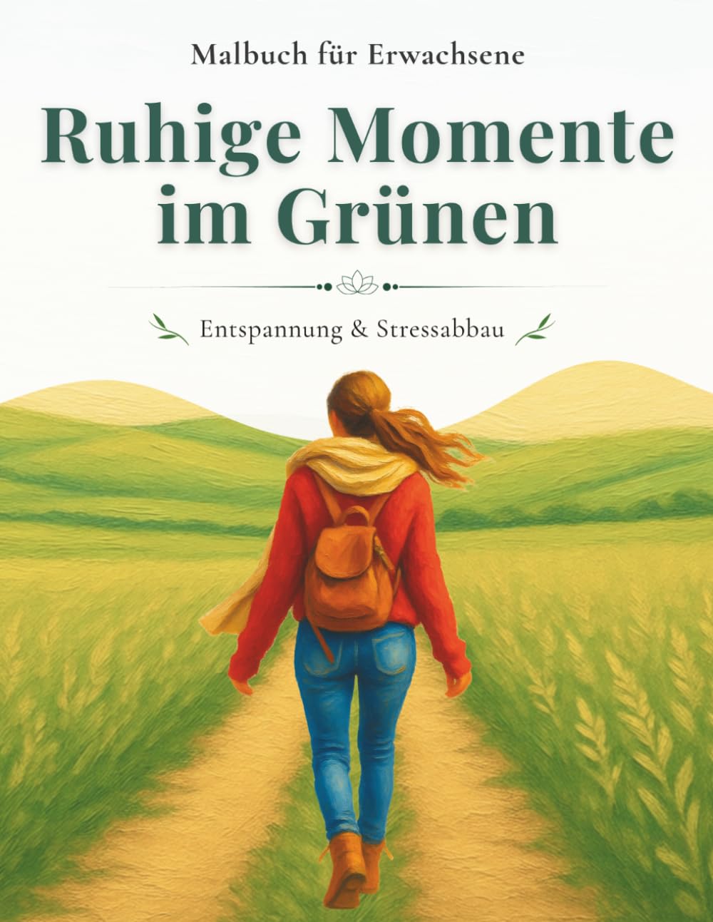 Entspannung & Stressabbau Malbuch für Erwachsene: Ruhige Momente im Grünen