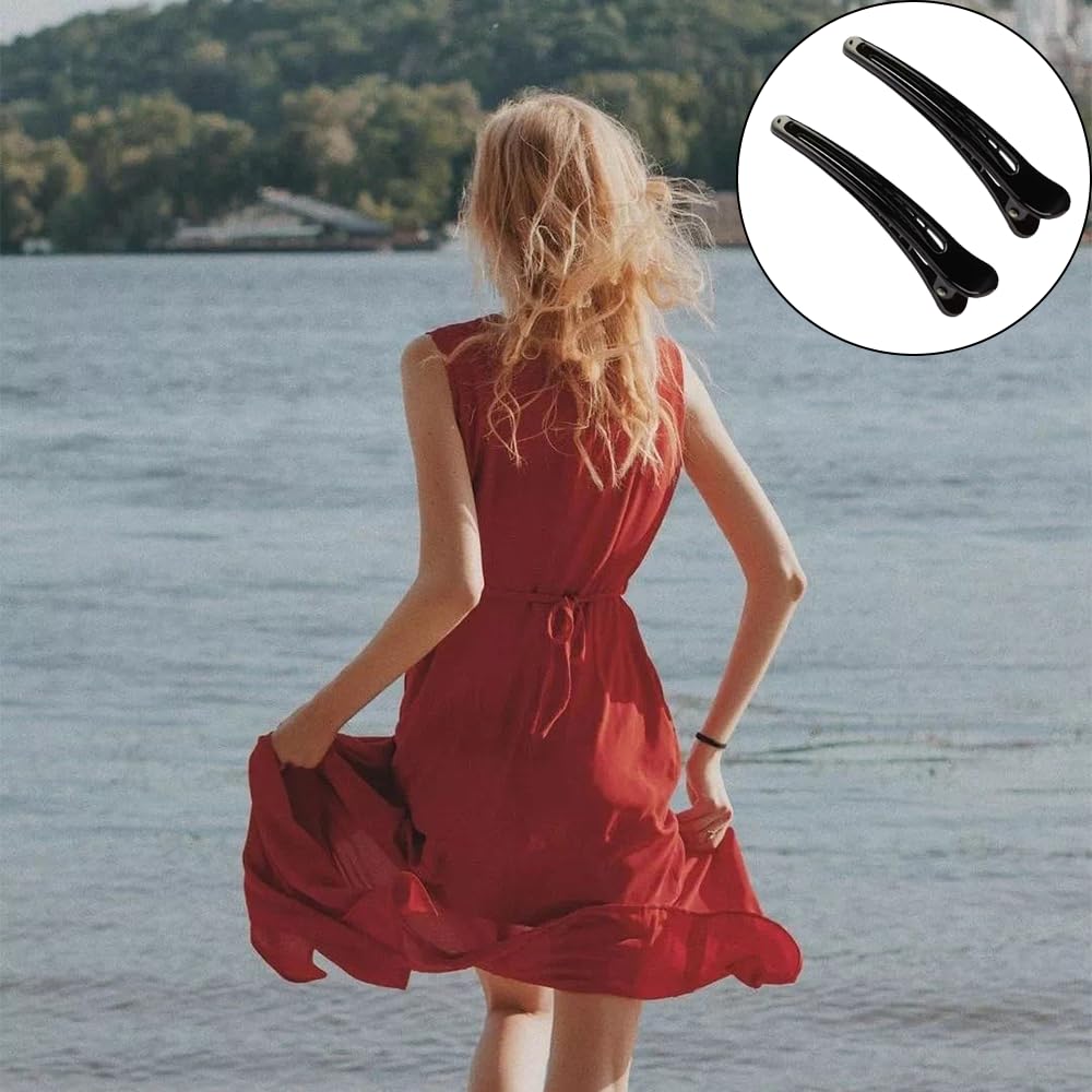 Aeuezxx Fermagli per Capelli Professionali, 6 Pezzi Fermagli per Capelli a Becco D'anatra, Capelli Styling Clip per Capelli, Forniture per Parrucchieri