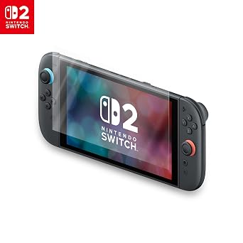 PowerA Screen Protector for Nintendo Switch 2-2pk, Protects Screen, Easy to Apply, Includes 2 Screen Protectors, Microfiber Cleaning Cloth, and Applicator