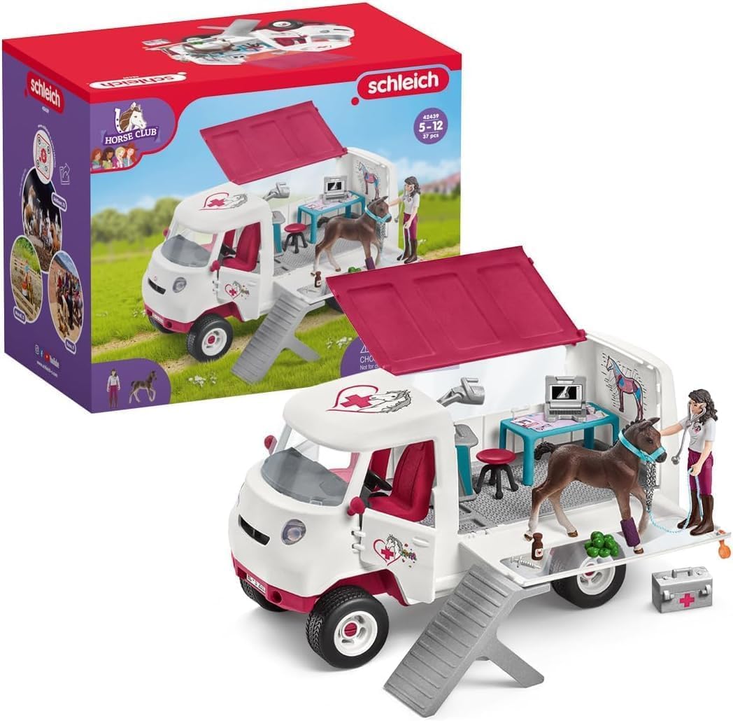 Schleich Horse Club | Mobile Tierärztin mit Fohlen 42439 | 37 Teile