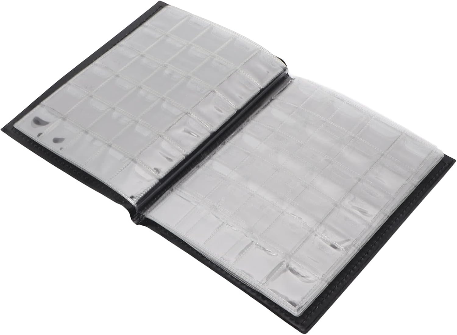 Collecting Holder Album 250 Pockets Transparent PVC Thick Black Currency Collection Book Album for Collectors and Enthusiasts for Storage Display and Gifting