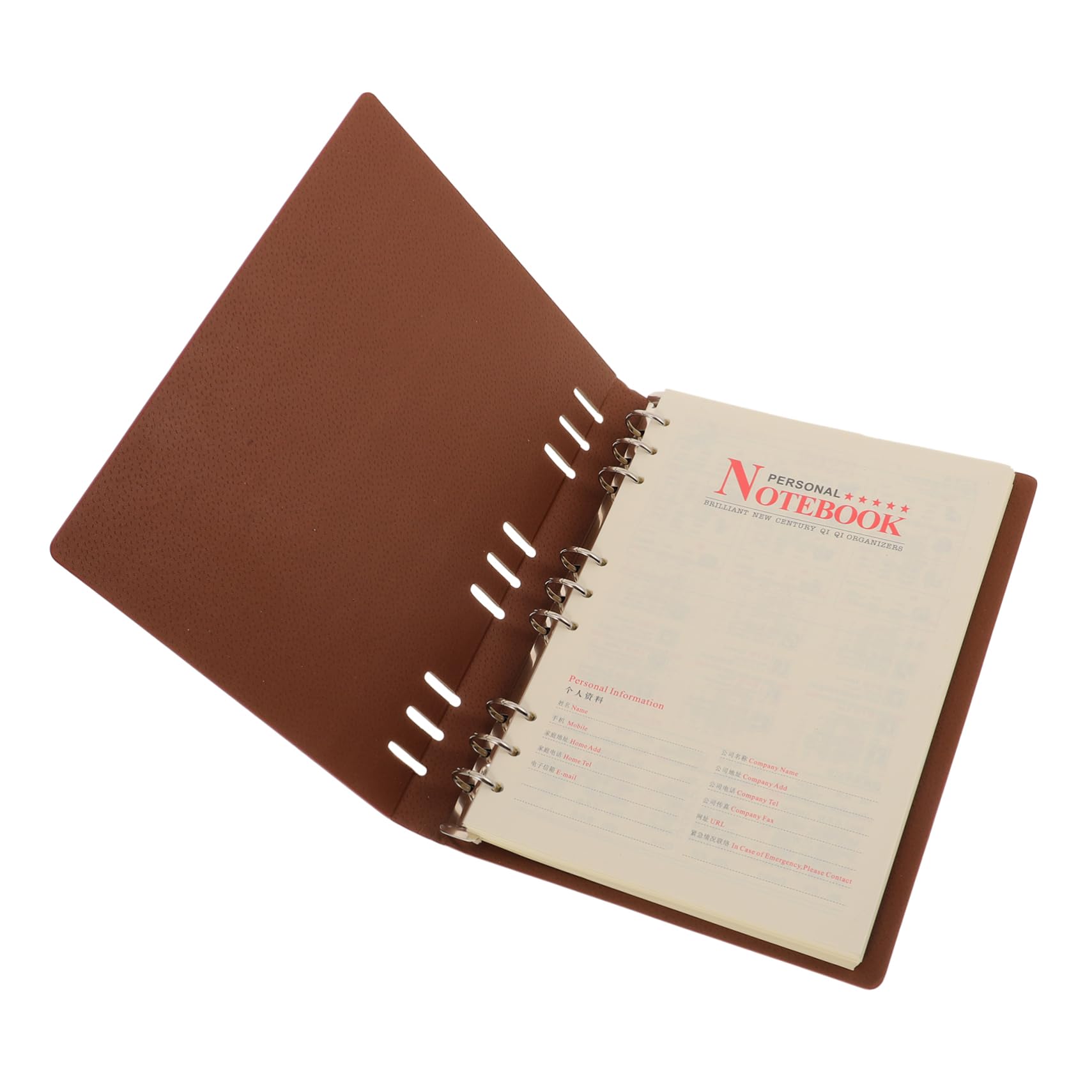 Carnet de notes couverture rigide DOITOOL, protection en cuir PU pour notes de bureau - 8