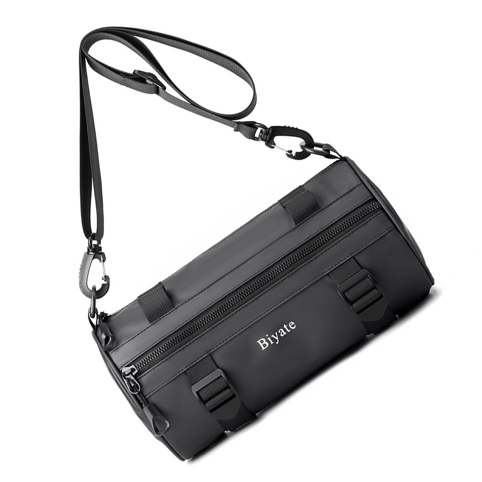 Sac de poitrine pour homme à bandoulière rond cylindrique pour course à pied