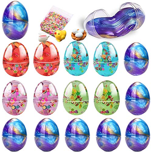 Brave Hours 16 Pack Slime Eggs Galaxy Slime Crystal Slime Stress Relief Toy for Kids Boys Girls Chri - //coolthings.us