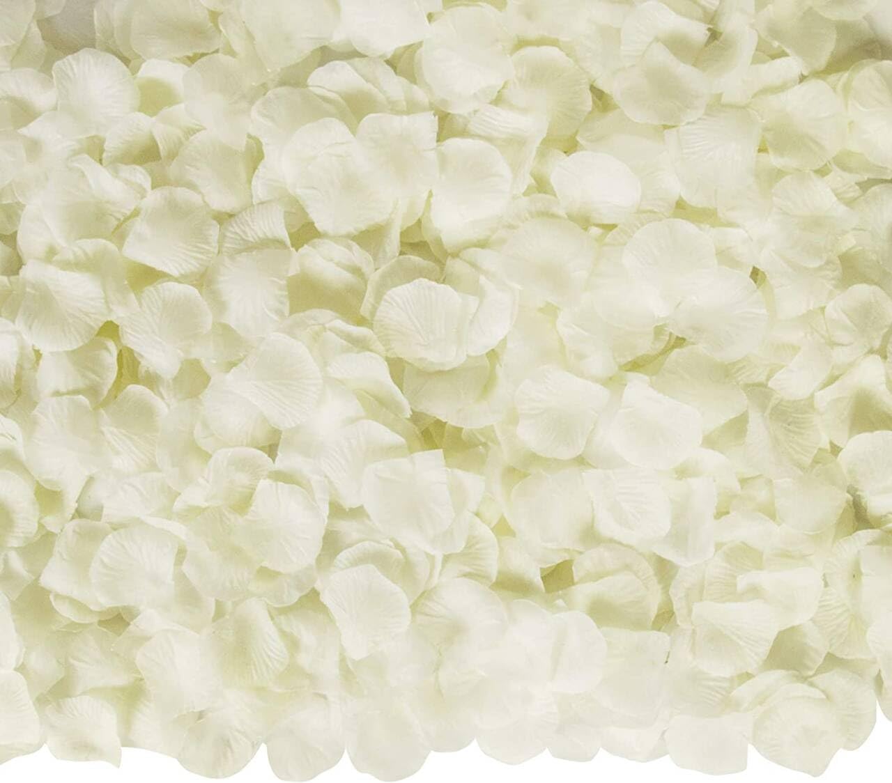 Ouddy Decor 3000 Pcs Rose Petals Artificial Flowers for Valentine's Wedding Decor Romantic Night Bridal Party Home Decorations, Ivory