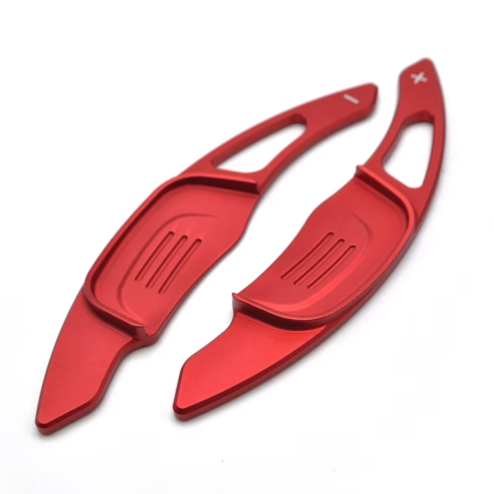 Ymnhbik Red Gear Shift Paddles Compatible With Vw For Lamando For Gts For Sagitar Gli 2016 2017 2018 Car Steering Wheel Paddle Shifters Sticker Styling(Red)