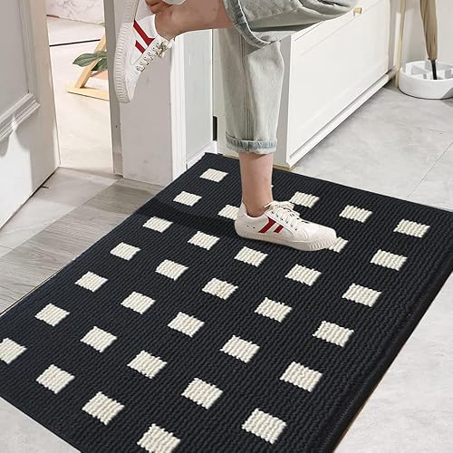 Miniatura 3 de TOMEX Tapete de puerta para interiores y exteriores, tapete antideslizante mejorado 2024, tapete de bienvenida para el hogar, jardín, garaje (32 x