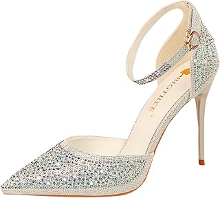 Connon White Wedge Sandals Pointed Toe Wedding Shoes Sexy Blingbling Luxury Heels Shoes for Women Swimmingshoes