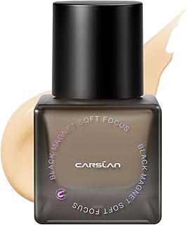 CARSLAN Base líquida con imán negro, maquilla...