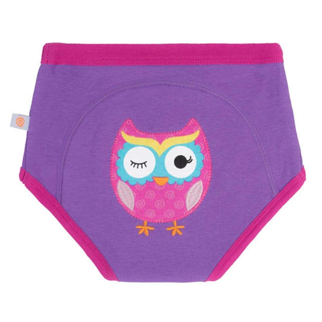Zoocchini - 100% Organic Cotton Girls Potty Training Pants (Single Pack) - Olive The Owl