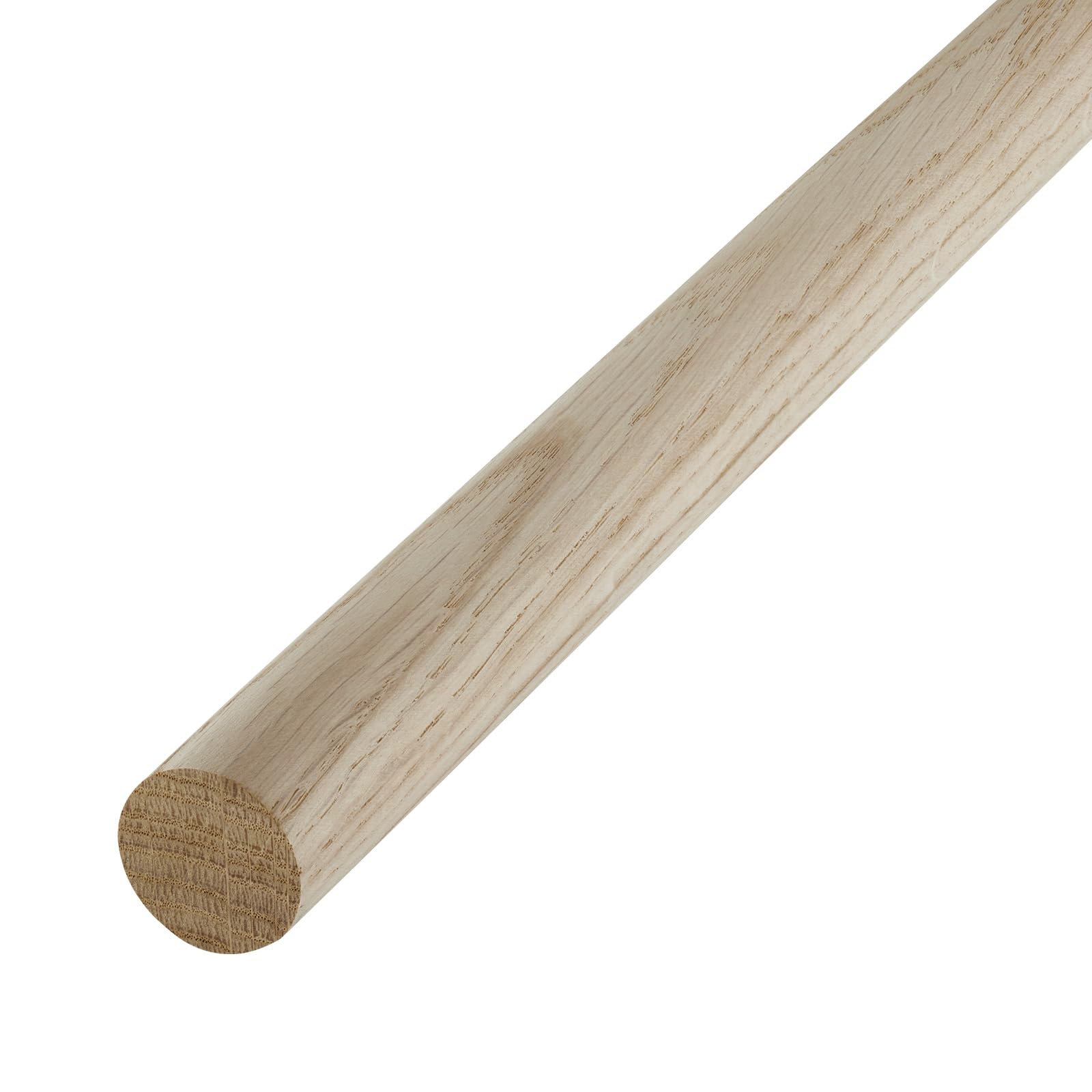 SOTECH Eiche Rundstab glatt Ø30 x 1180 mm Rundholz Holzstab zum Basteln oder als Garderobenstange