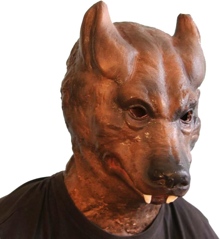 Big Bad Wolf Foam Latex Mask Gray