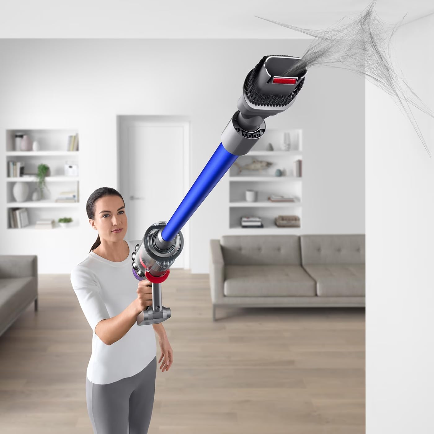 Dyson V11 Absolute aspiratore portatile Senza sacchetto Blu, Nichel