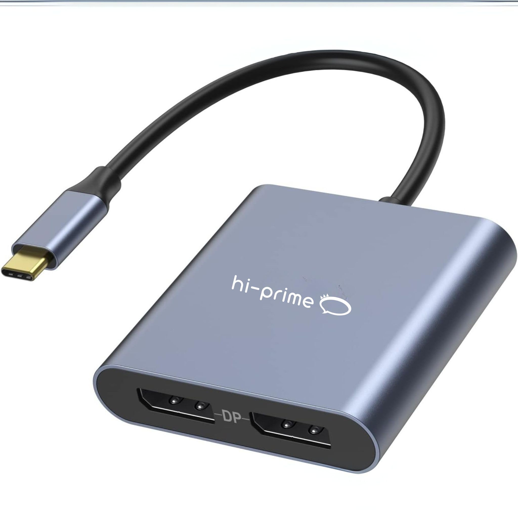 Adaptador Usb-C Para 2 DisplayPort 1.4-4k - hi-prime