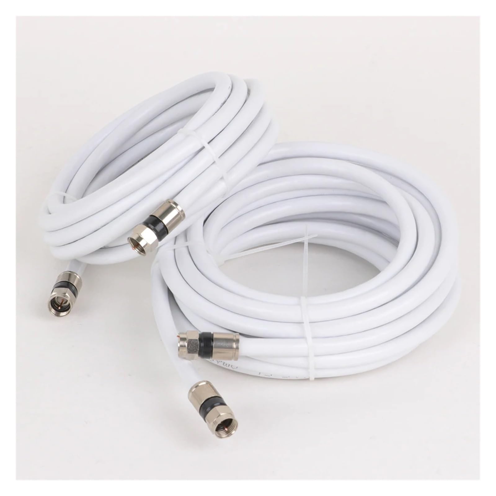Cavo patch RG6 da 0,2 M a 30 M, cavo coassiale da 75 Ohm con connettore F, antenna TV digitale via cavo audio e video, Internet e satellite(Svart,30M)