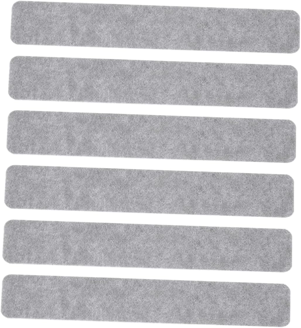 6Pcs Self Adhesive Felt Memo Strips for Wall Soft Bulletin Board Bar for Notes Photos Stylish Decoration for Office Home Classroom Space Efficient Felt Strips