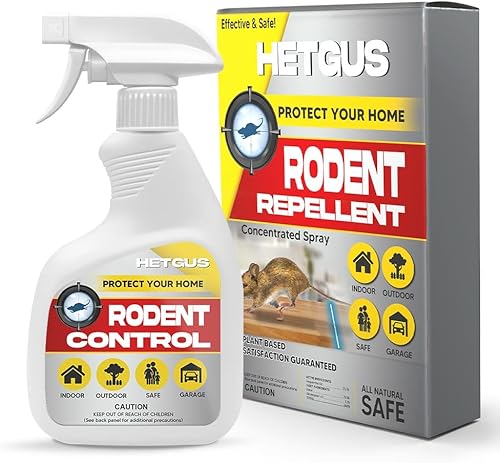 ANEWNICE Spray repelente de roedores, repelente de ratones, repelente de ratones para casa, menta para repeler ratones, ratones y ratas, repelente