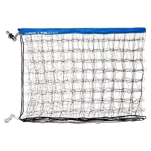 Park & Sun Sports Regulation Size Indoor/Outdoor Recreational Volleyball Net with Rope Cable Top, Blue