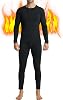 Thermal Underwear for Men Long Johns Fleece Lined Long Underwear Winter Warm BaseLayer Top Pants for Cold Weather