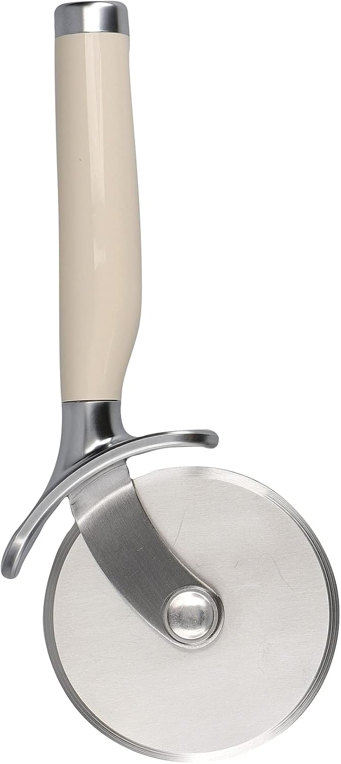 KitchenAid Stainless Steel Pizza Cutter - Almond Cream