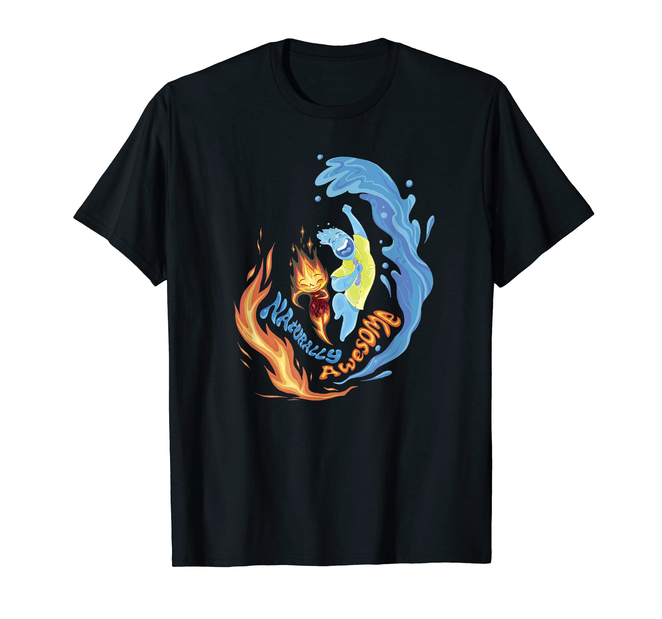 Pixar Elemental Naturally Awesome Ember & Wade Shot T-Shirt