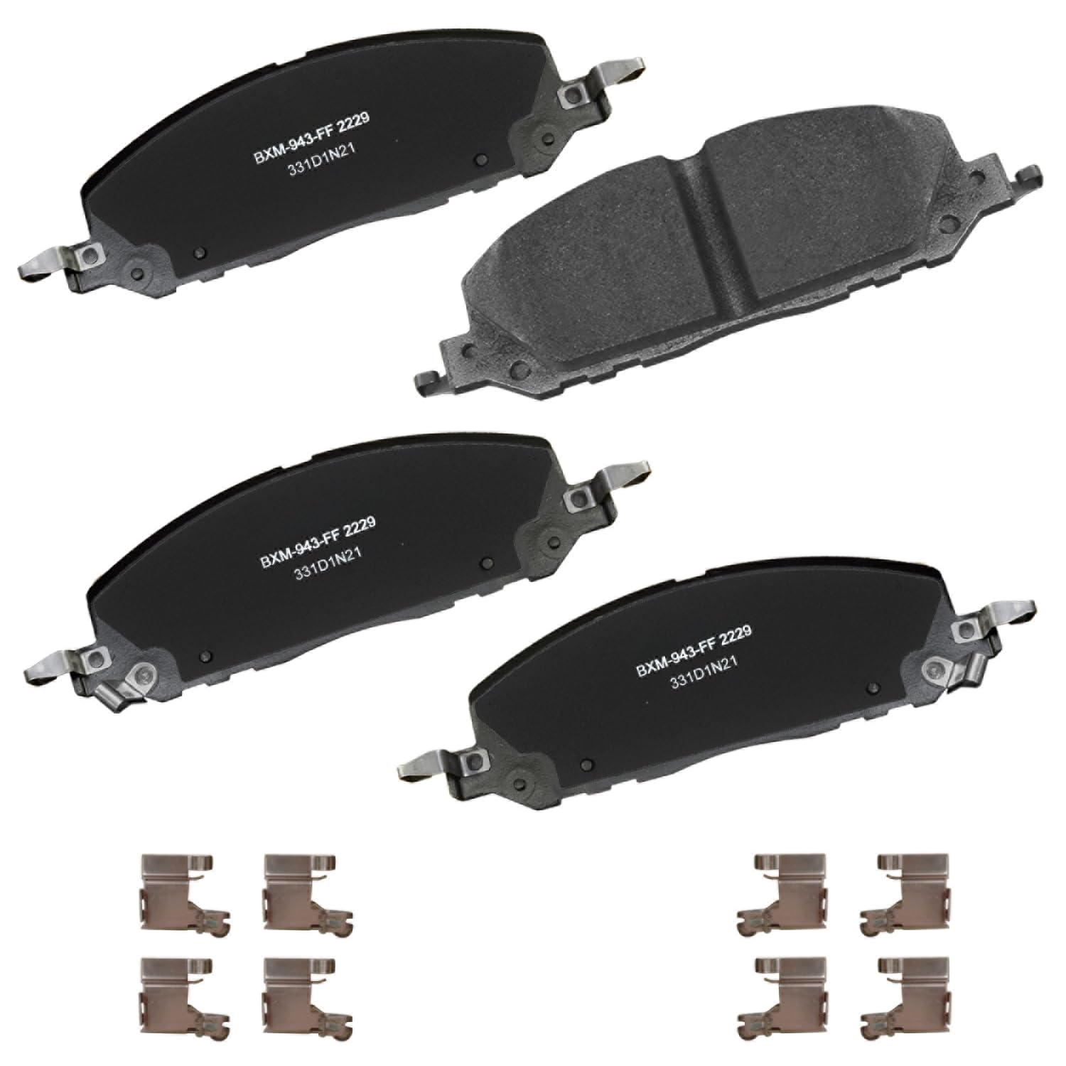 Bendix Premium SBM2229 Semi-Metallic Front Brake Pads for Ford Explorer 2024-2020, Police Interceptor Utility 2024-2020, Lincoln Aviator 2023-2020