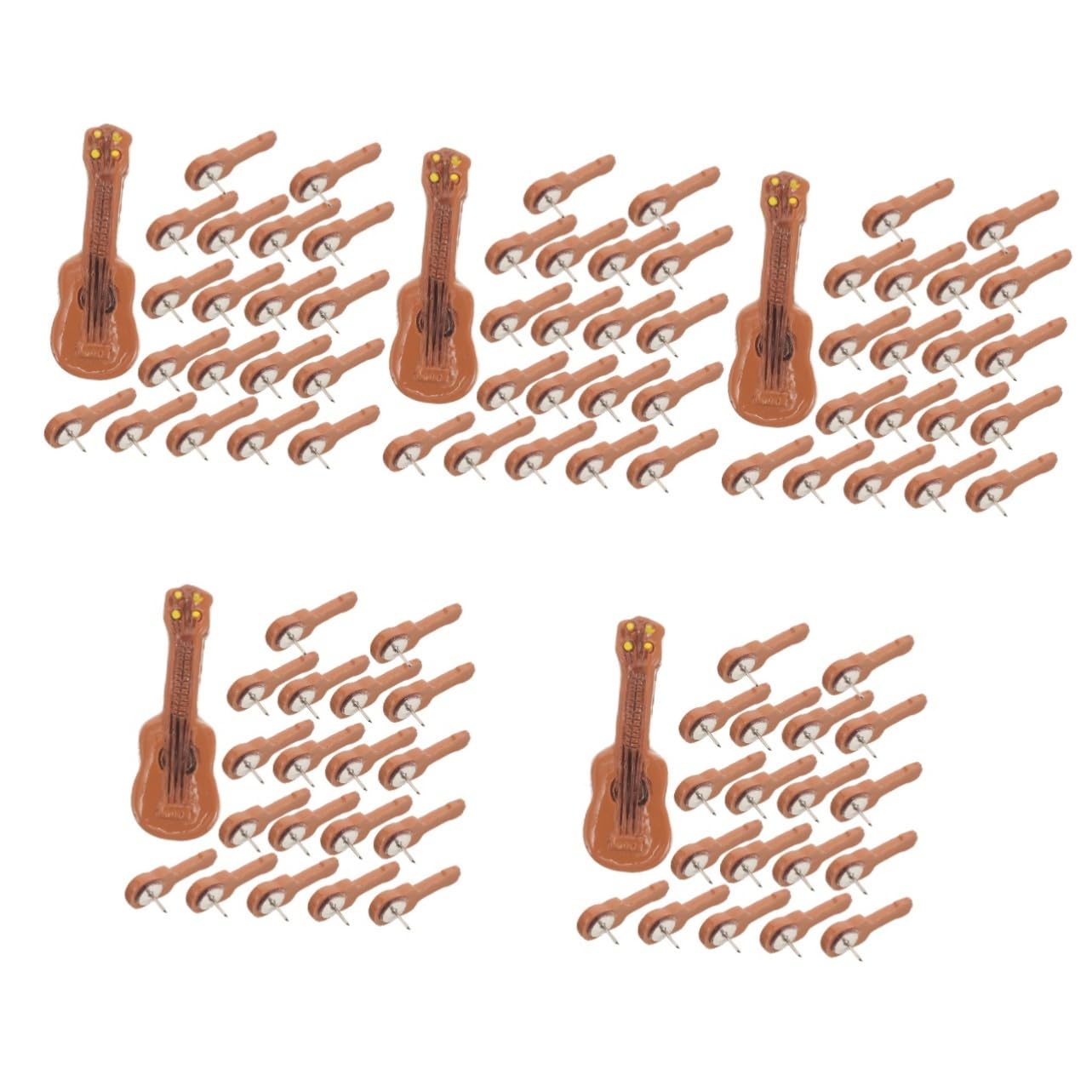 HOMSFOU 5 Set Perno Della Chitarra Piccola Puntina Da Disegno Pin Di Tavola Di Sughero Puntine Decorative Per Bacheca Di Sughero Puntine Per Bacheca Puntina Decorativa Metallo 20 Pezzi*5