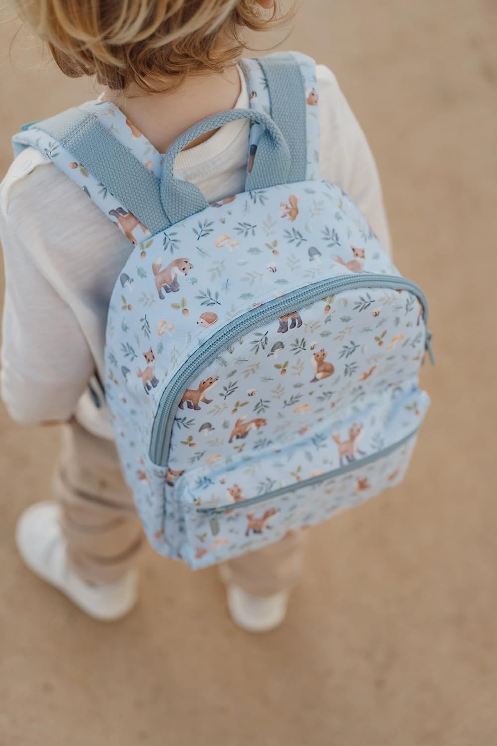 Little Dutch Mochila mochila infantil para niños guardería con correa de pecho azul, S