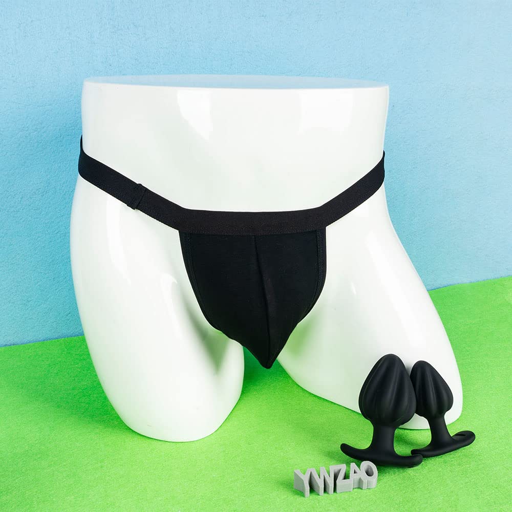 YWZAO Plug Anal sous-vêtements String Système À Clip Homme N31