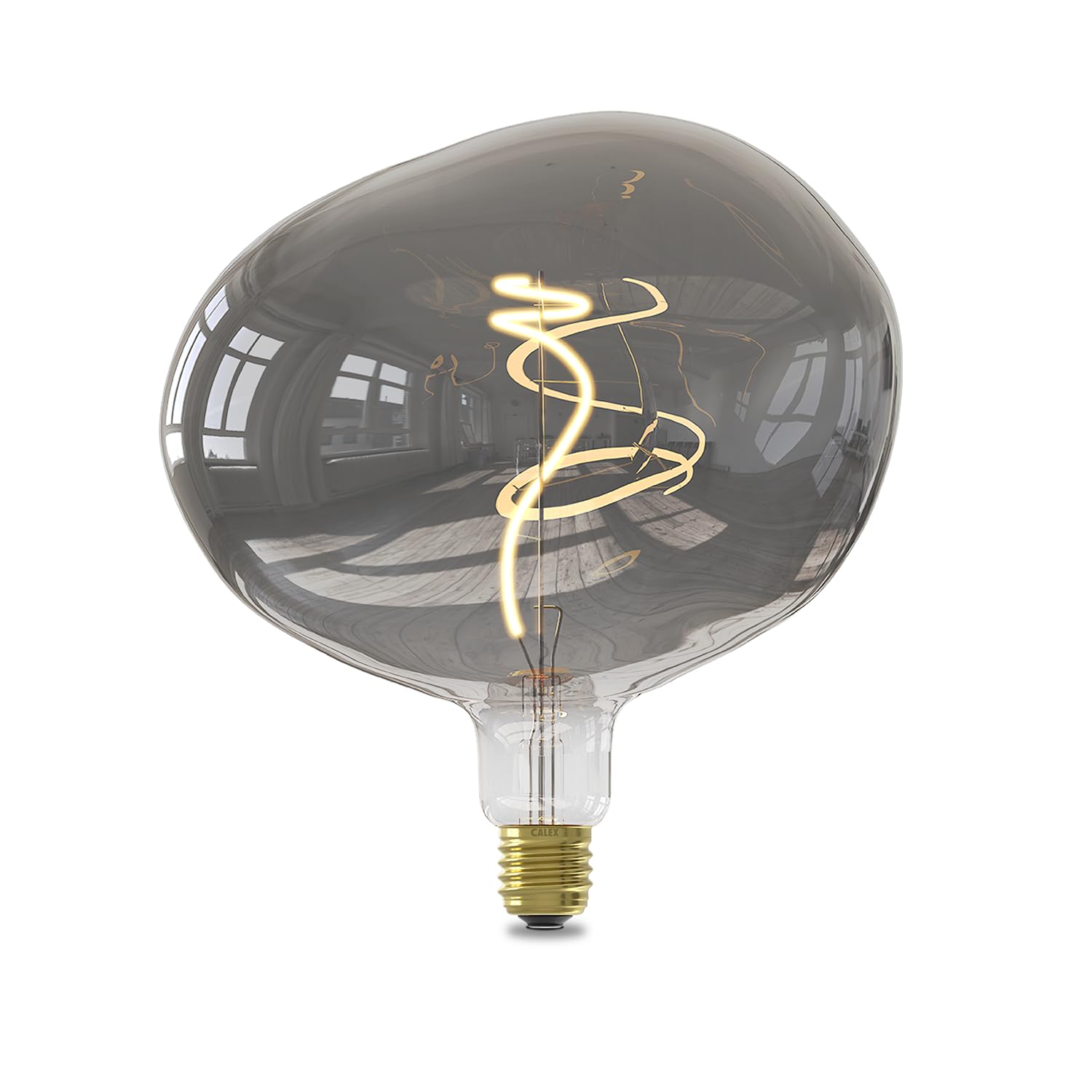 CALEX Lámpara LED XXL E27, Cobble, Filamento, 50 lm, 1800K Luz Blanca Cálida, Pack de 3