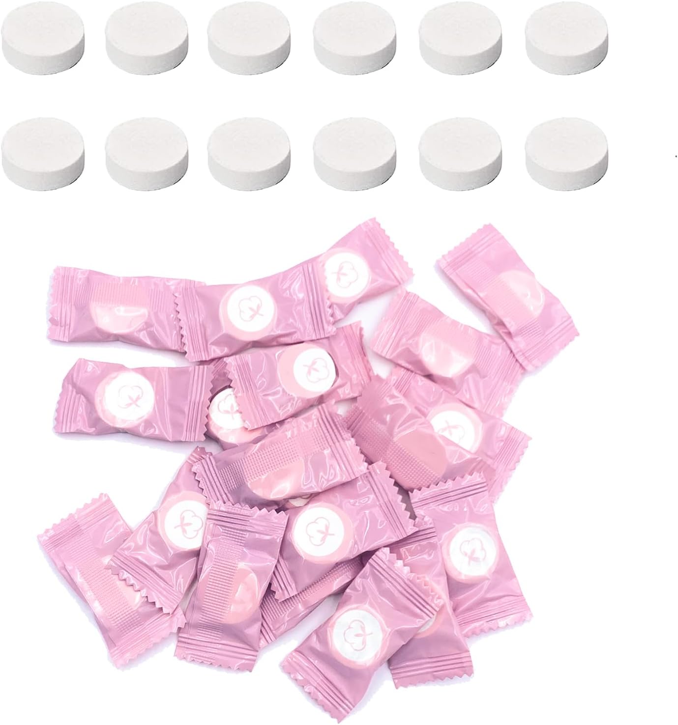 20 Pcs Disposable Compressed Towel Mini Coin Style, Disposable Portable Mini Coin Cotton Face Towel,Soft Facial Compressed Washcloth Hand Wipes for Travel, Home, Outdoor Sports, Hiking