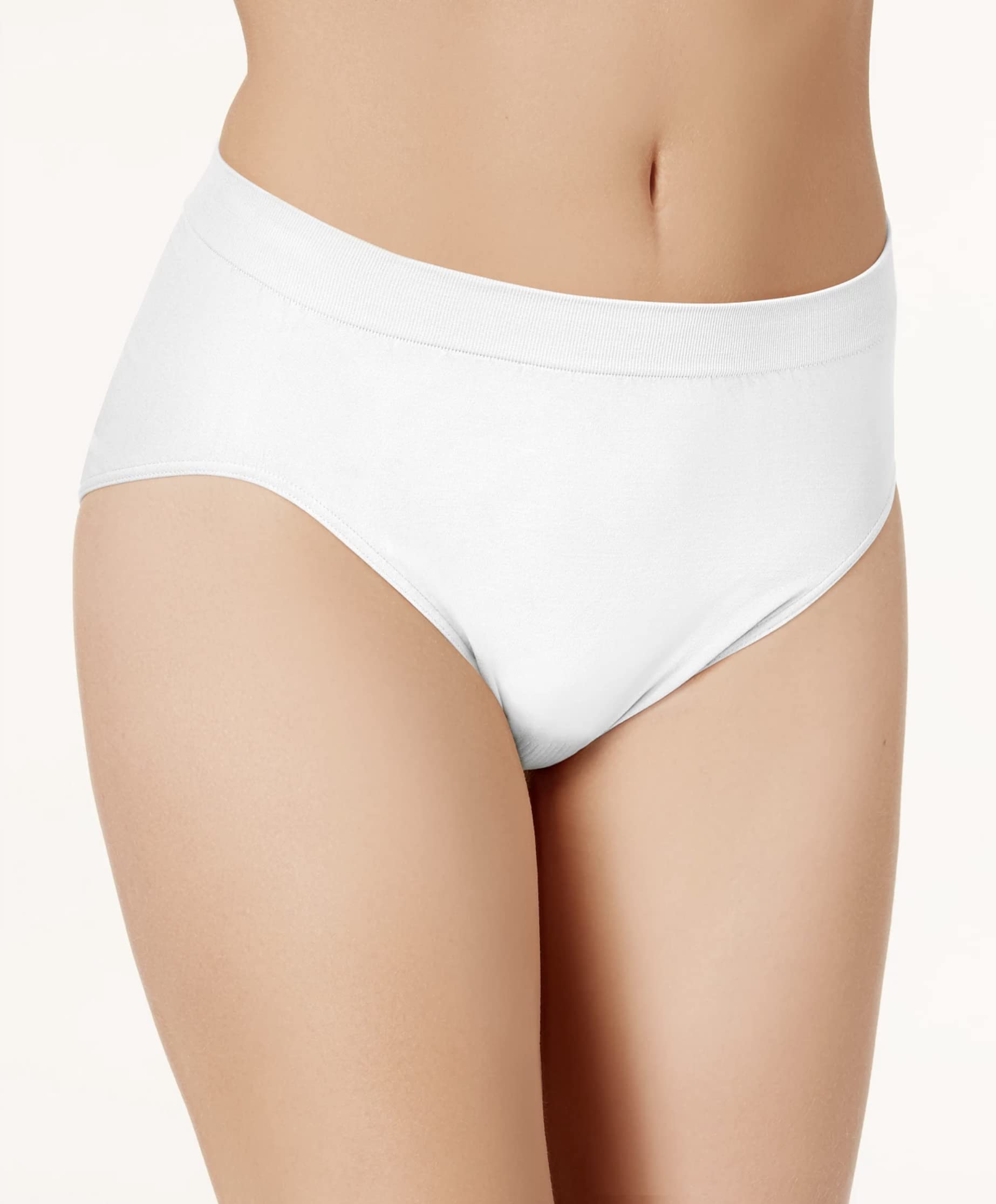 Lot de 6 culottes élastiques Briefs en microfibre et coton Midi pour femme en microfibre, Mixé., M