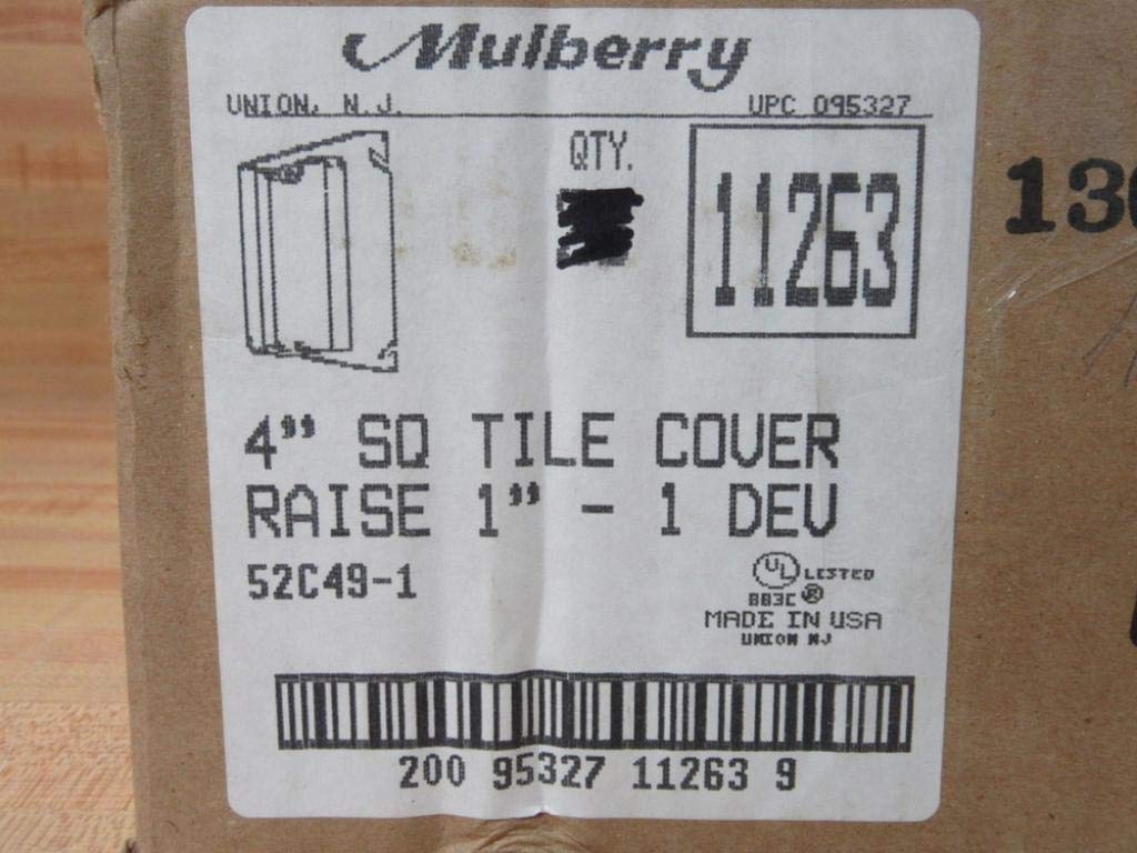 Mulberry 11263 4" Square Tile Cover (Pack of 19)