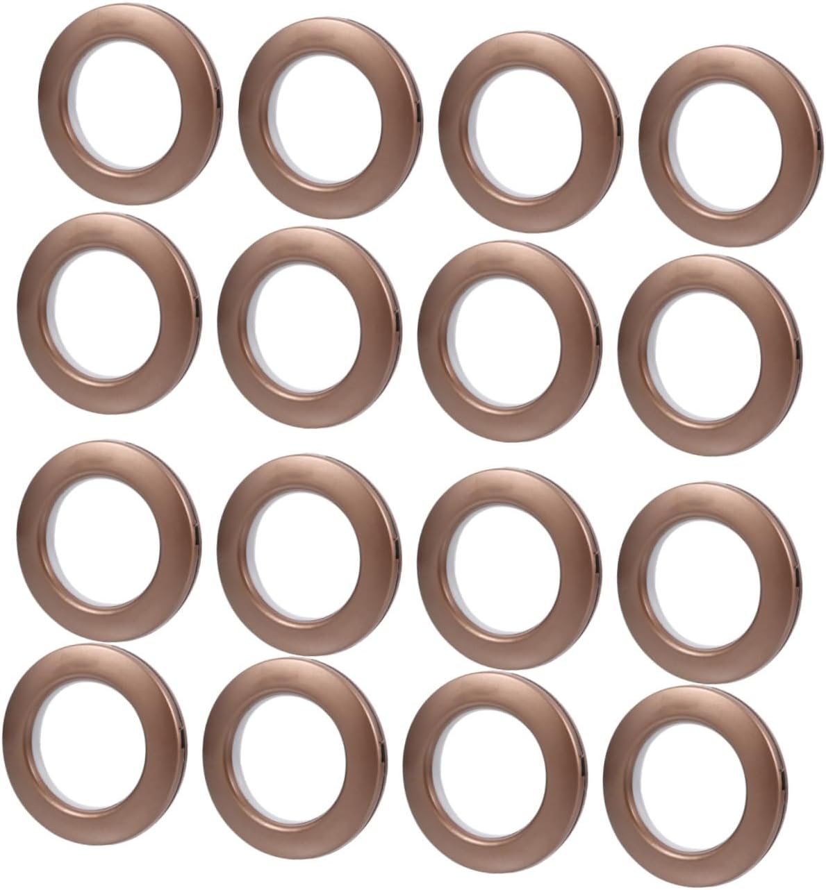 75pcs Plastic Curtain Grommets Low Noise Roman Inner Diameter Rings Reusable Sliding Curtain Fastener for Window Drapes Home Décor