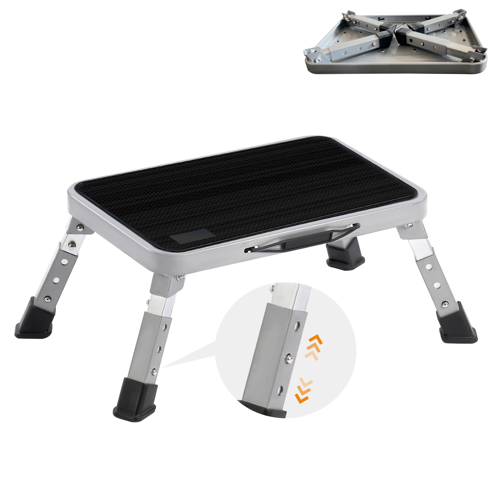 Step Stool For Rv Snapklik.com : Dulepax Folding Step Stool, RV Steps, Height Adjustable ...