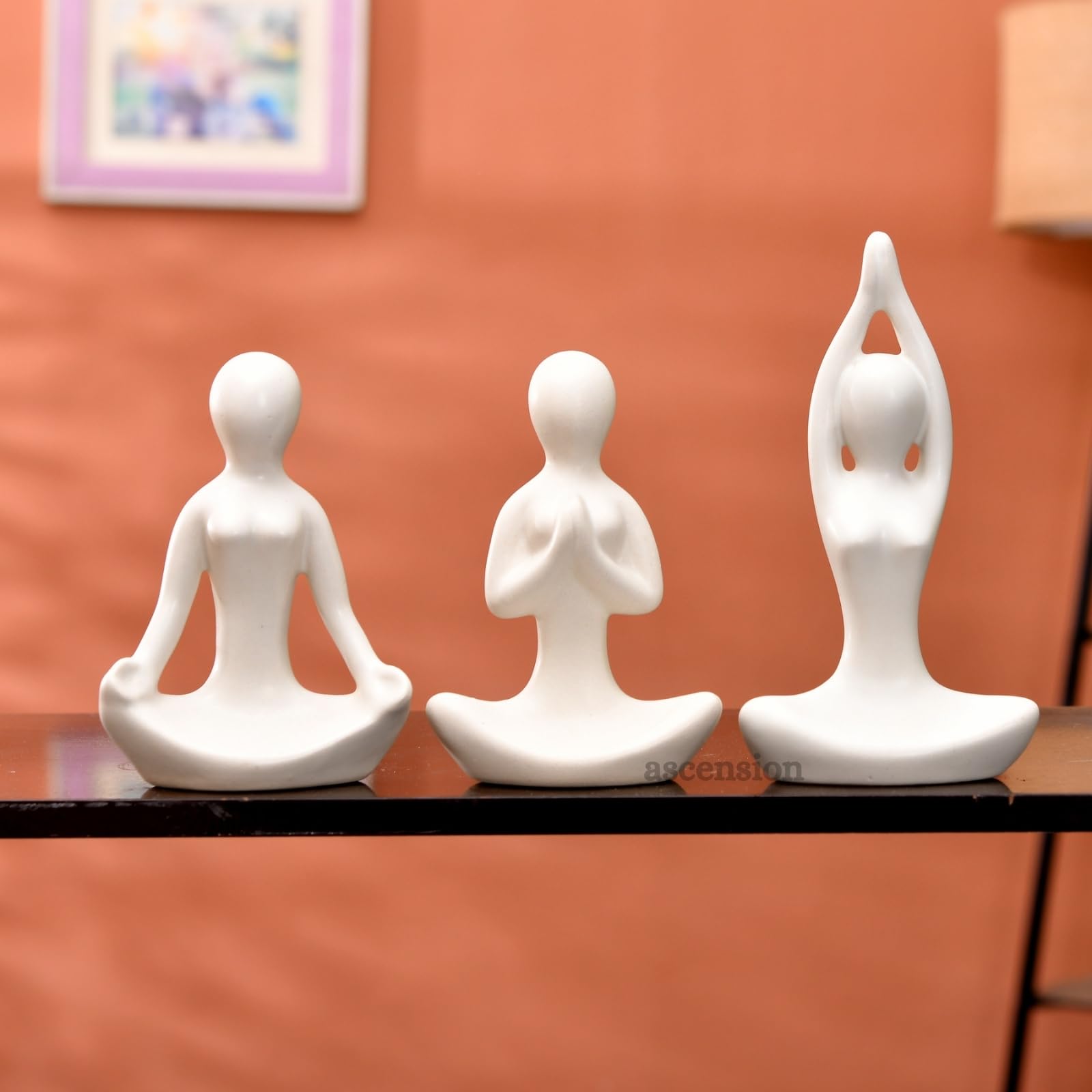Hugging Couple Sculpture - Romantic Ceramic Figurine -13