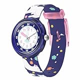 Flik Flak Orologio da bambino, unisex, al quarzo, impermeabile, fantasia gatto