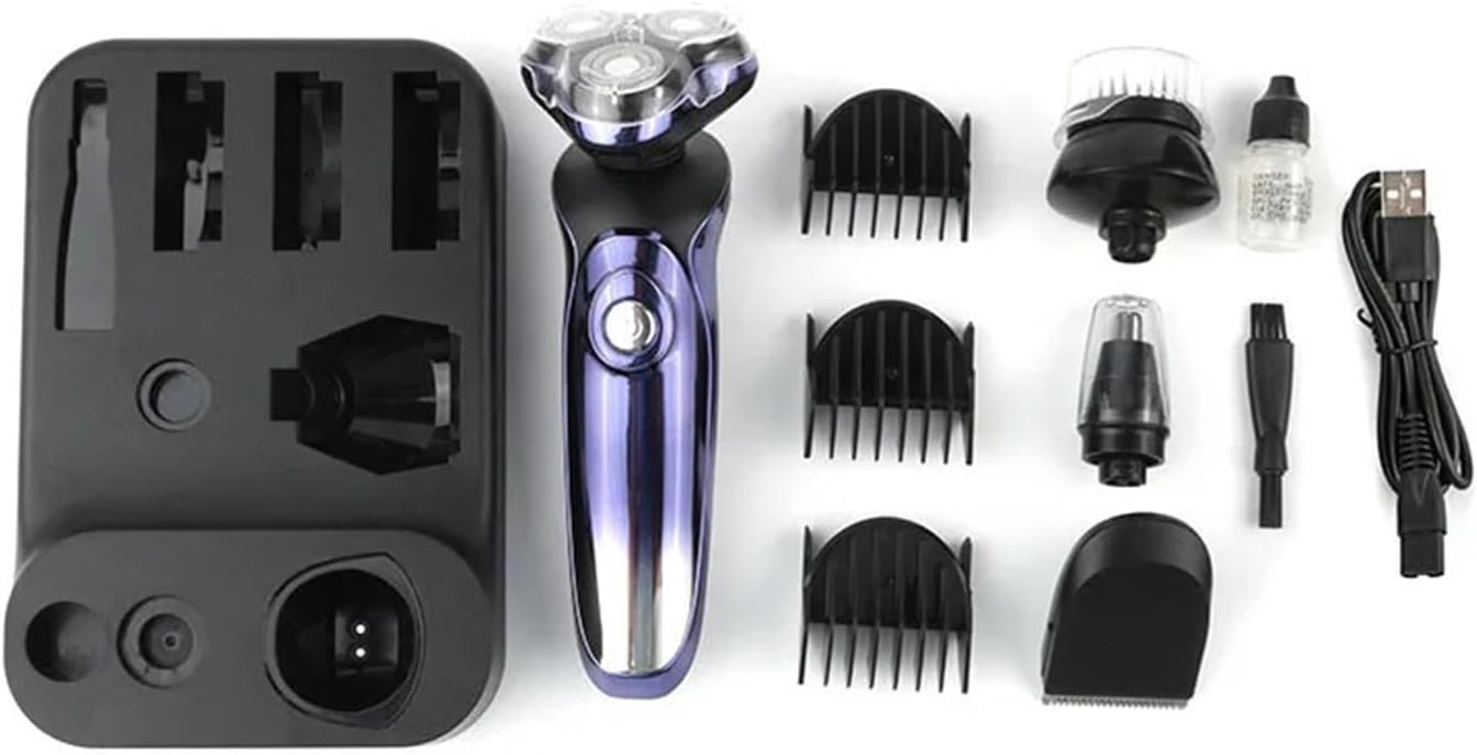 Fit for Electric Shaver for Men - Wet-Dry with Nose and Ear Hair Trimmer(USB)