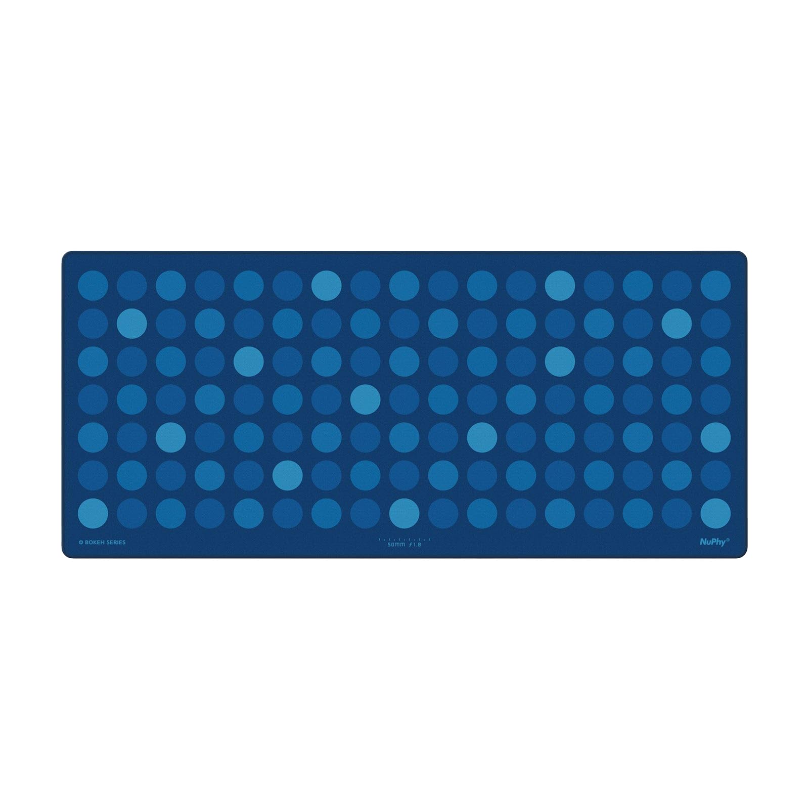 Nuphy Bokeh Desk Pad Protector, tappetino da scrivania per ufficio, tappetino per mouse grande, antiscivolo, tappetino per laptop, tappetino da gioco per ufficio e casa (900x400 mm - Mystic Indigo)