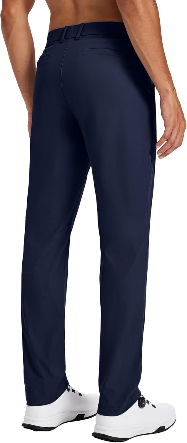 Tyhengta Men's Golf Pants 30"/32"/34" Lightweight Comfy Stretch Work Dress Pants - Image 2