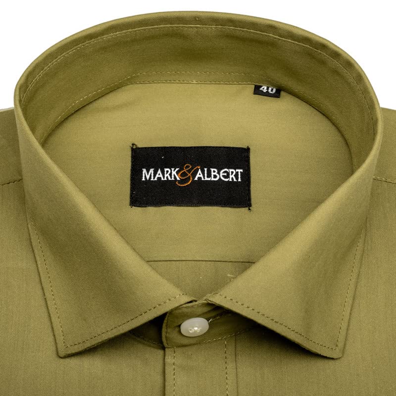 Image of MARK & ALBERT Men's Half Sleeves Regular Shirt
