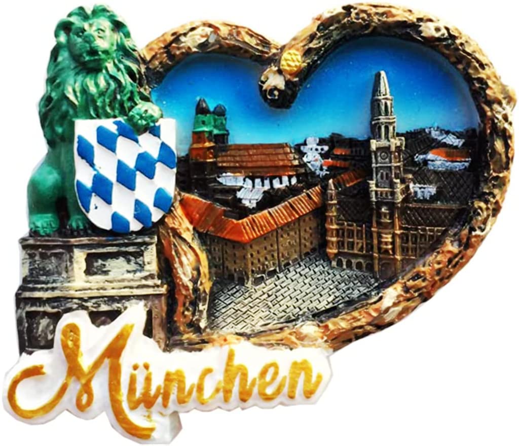 Altko Munich Germany Munich Magnet Fridge Refrigerator Magnet Decoration Sticker Souvenir Resin Crafts Kitchen Whiteboard